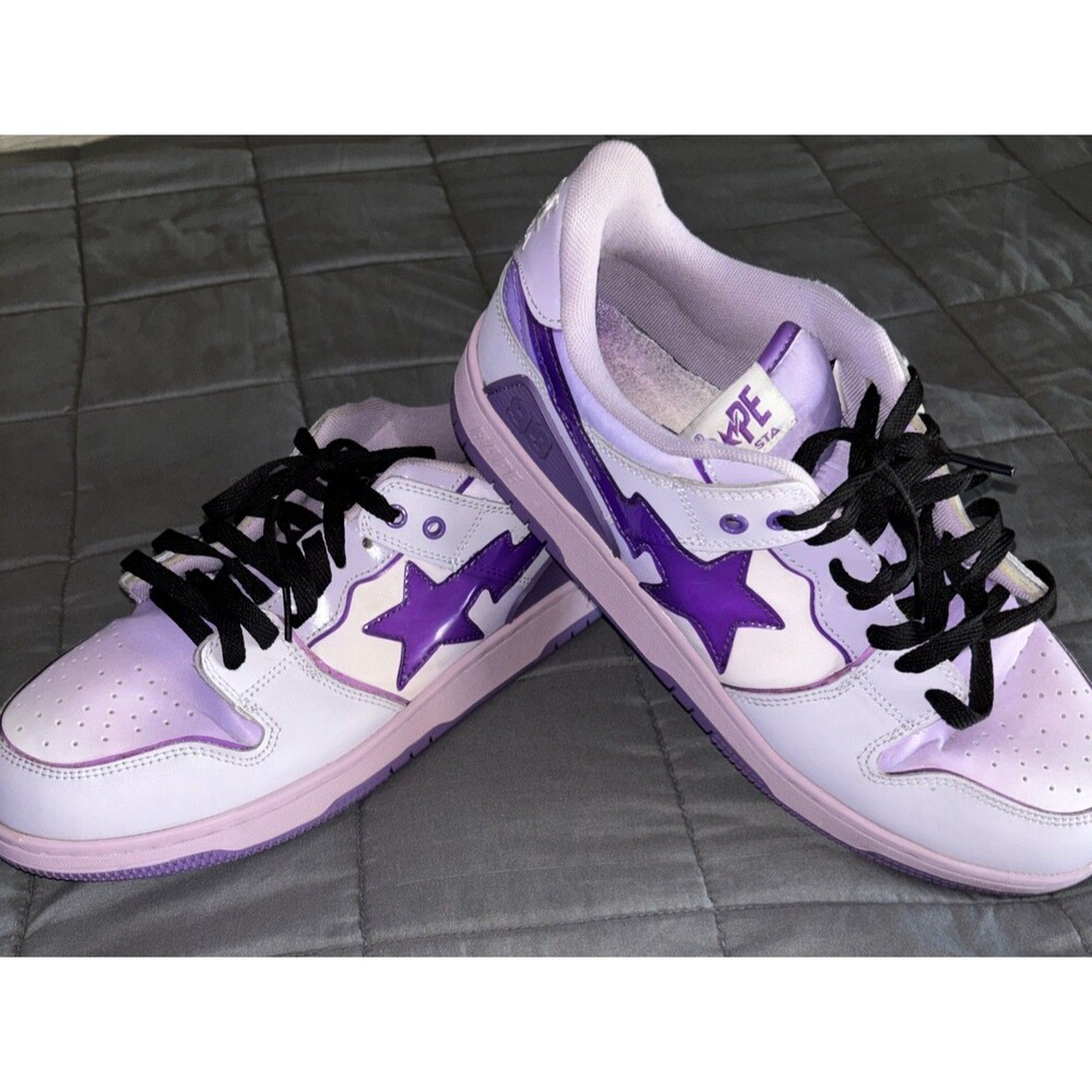A Bathing Ape BAPE Sk8 Sta M1 ‘Purple’ Size 11 No Box - Picture 2 of 8